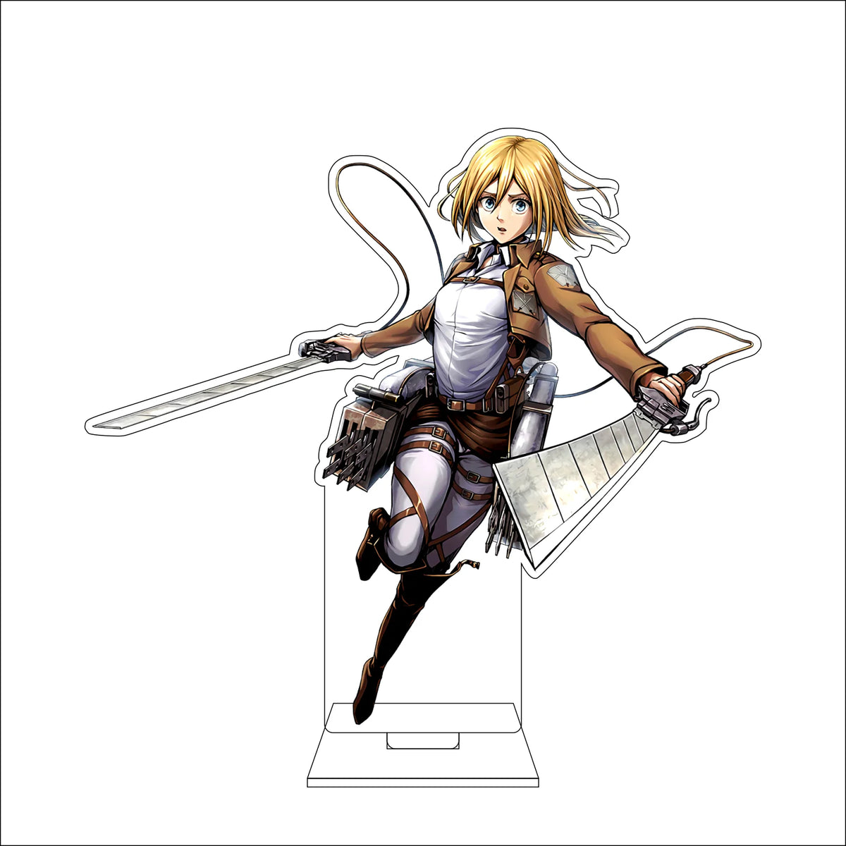 16CM Anime Attack on Titan Cosplay Acrylic Figure Stand Plate Jean Kirstein Hange Zoe Rivaille Ackerman Ornaments Gifts