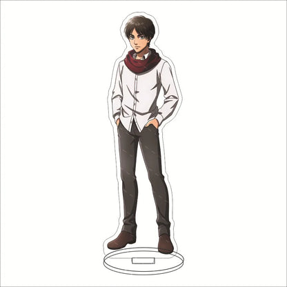 16CM Anime Acrylic Stand‌ Attack on Titan Eren Jaeger Mikasa Ackerman Armin Arlert Connie Springer Cos Figure Ornaments Gifts
