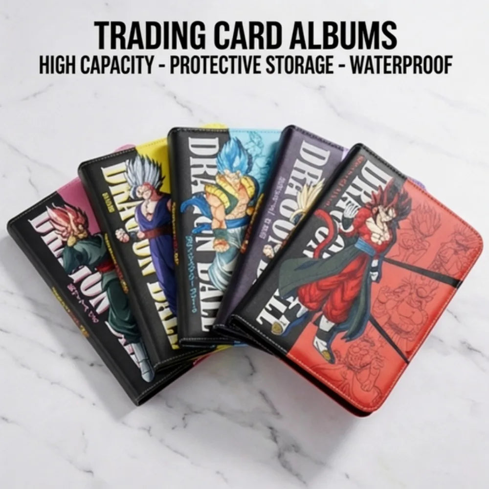 400pcs/900pcs Anime Dragon Ball Vegeta Folder Binder card Holder Game Cards Album Book Collection Cards Storage bag Kids Gifts