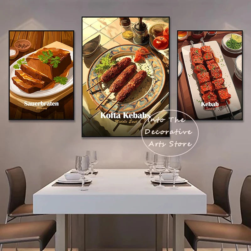 Anime Food Art Poster