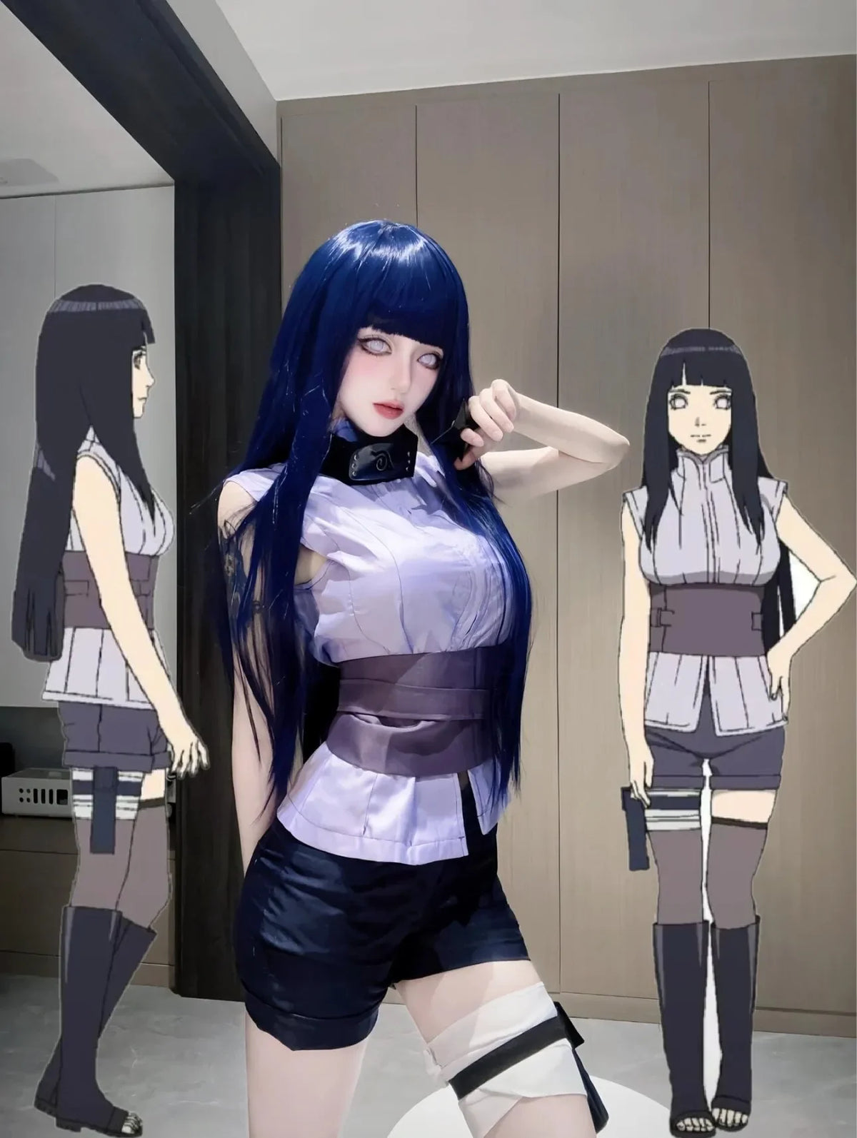 Naruto Hinata Hyuga Cosplay Costume