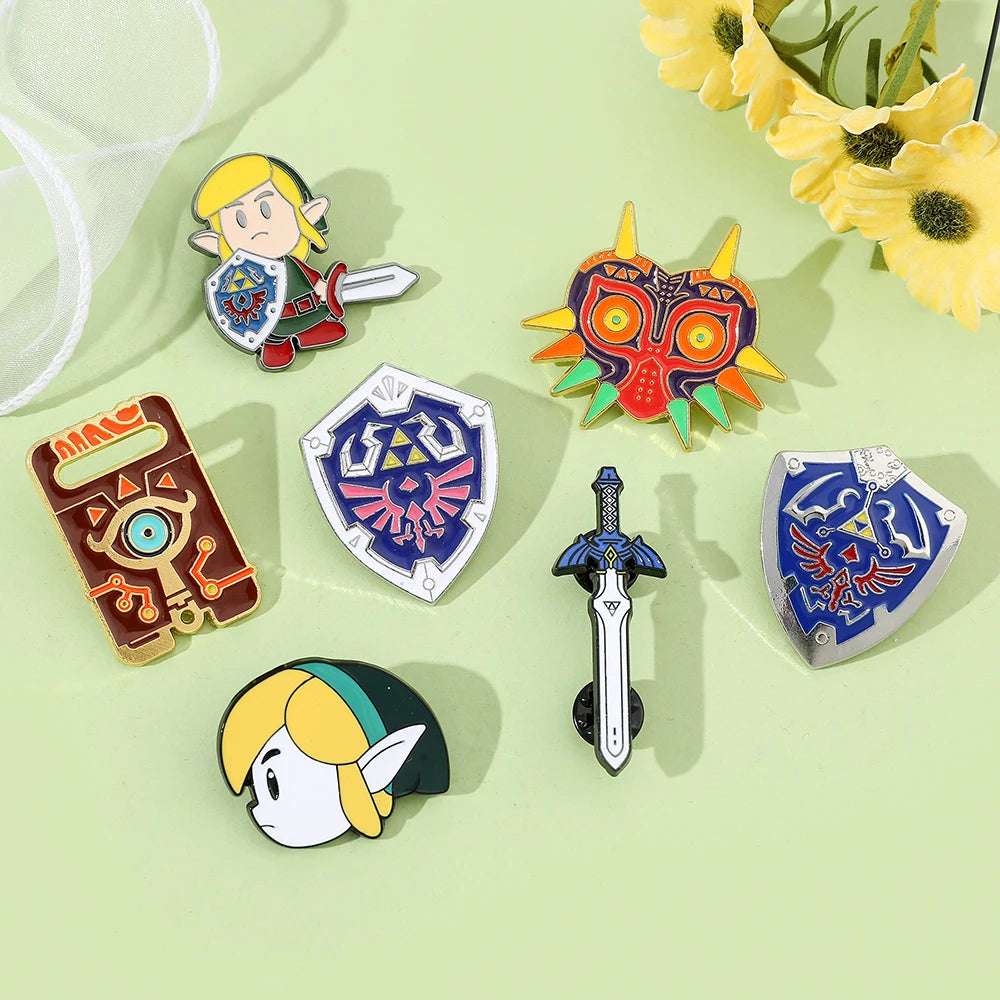 Hailia Shield Enamel Pin
