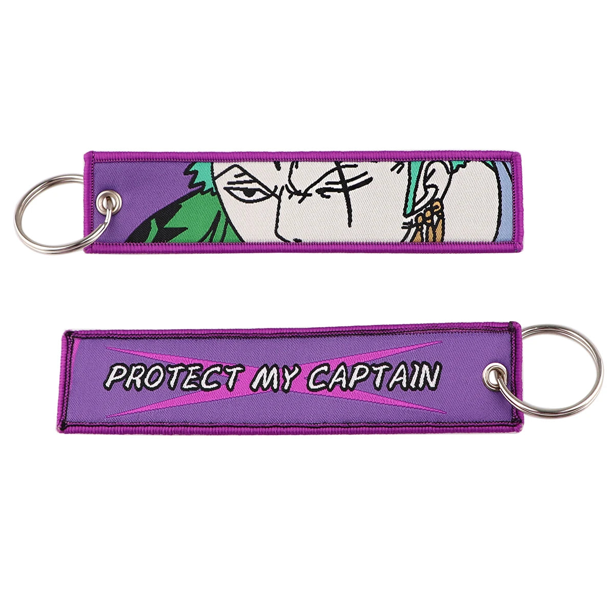 Anime Embroidery Keychain