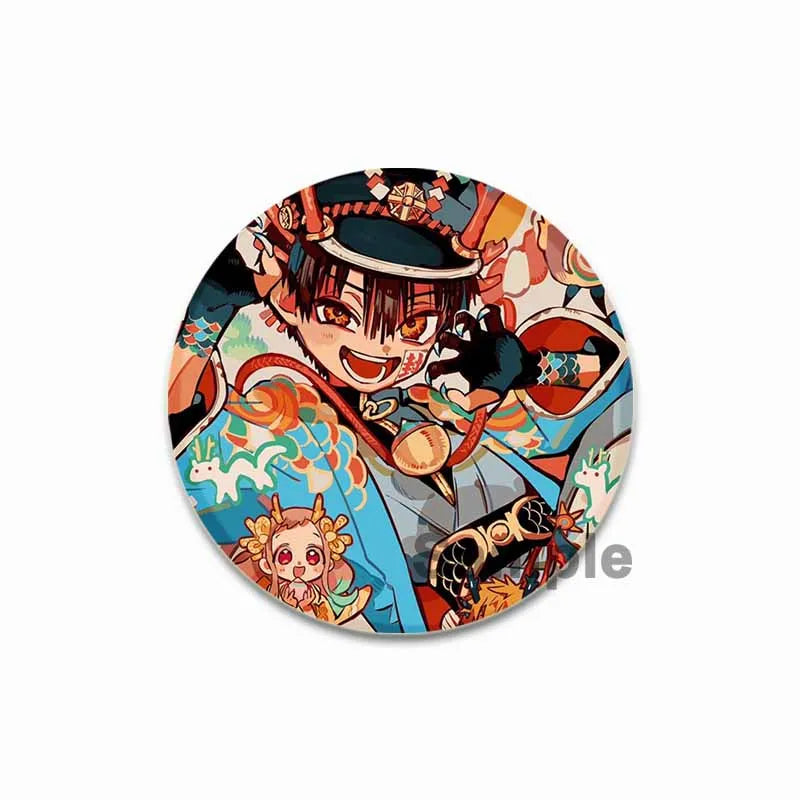 44/58mm Minamoto Kou Yashiro Nene Hanako-kun Anime Character Badge