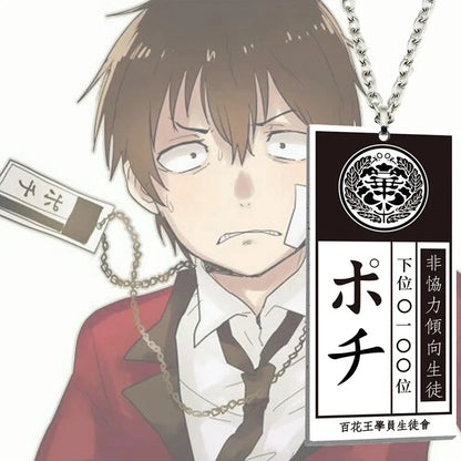 Anime Kakegurui Compulsive Gambler Keychain Jabami Yumeko ID Card