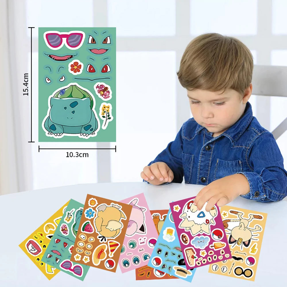 Pokemon Pikachu Puzzle Stickers