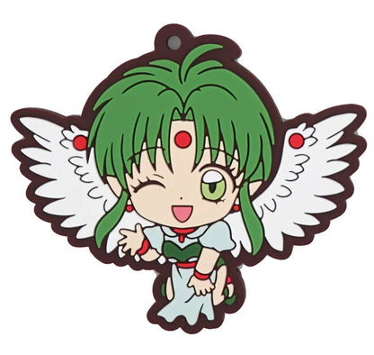 Kamikaze Kaitou Jeanne Anime Phantom Thief Divine Wind Rubber Keychain