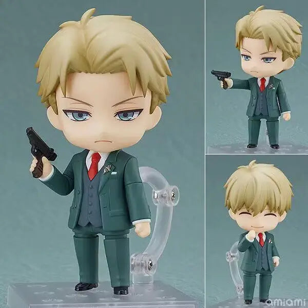 Spy X Family Anya Yor Loid Interchangeable Face Anime Action Figure Model Statue Pvc Collection Desktop Ornaments Pc Case Gift
