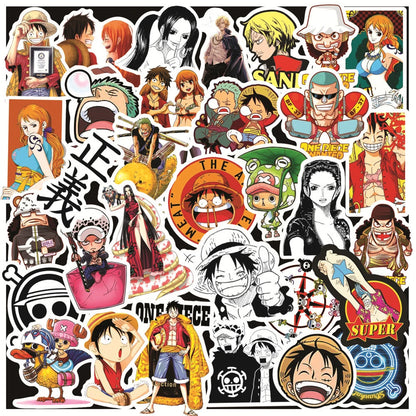 50/100pcs Cartoon Mix Anime Stickers Attack On Titan Jujutsu Kaisen Decals Skateboard Laptop Car Motorcycle Waterproof Sticker