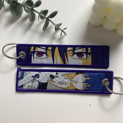 Anime Character Embroidered Keychain