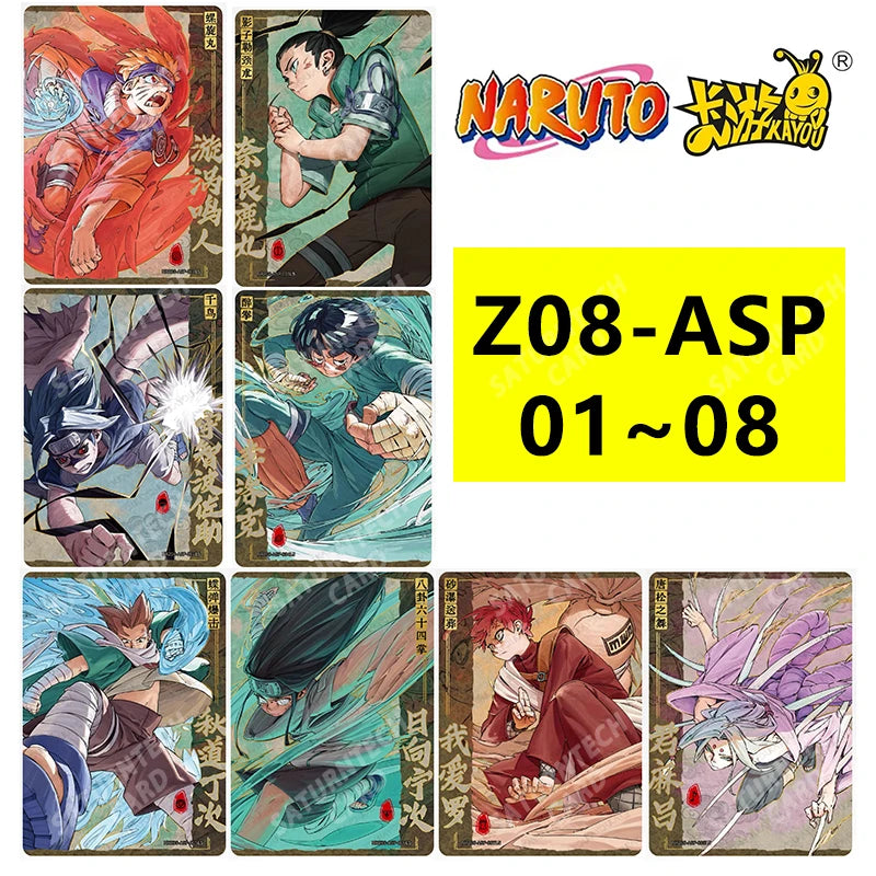 Kayou Naruto Card Set AR CR MR UR PTR SSR SR R T2W9 T4W8 Full Series Uzumaki Sasuke Hinata Uchiha Anime Collection Cards Toy Gif