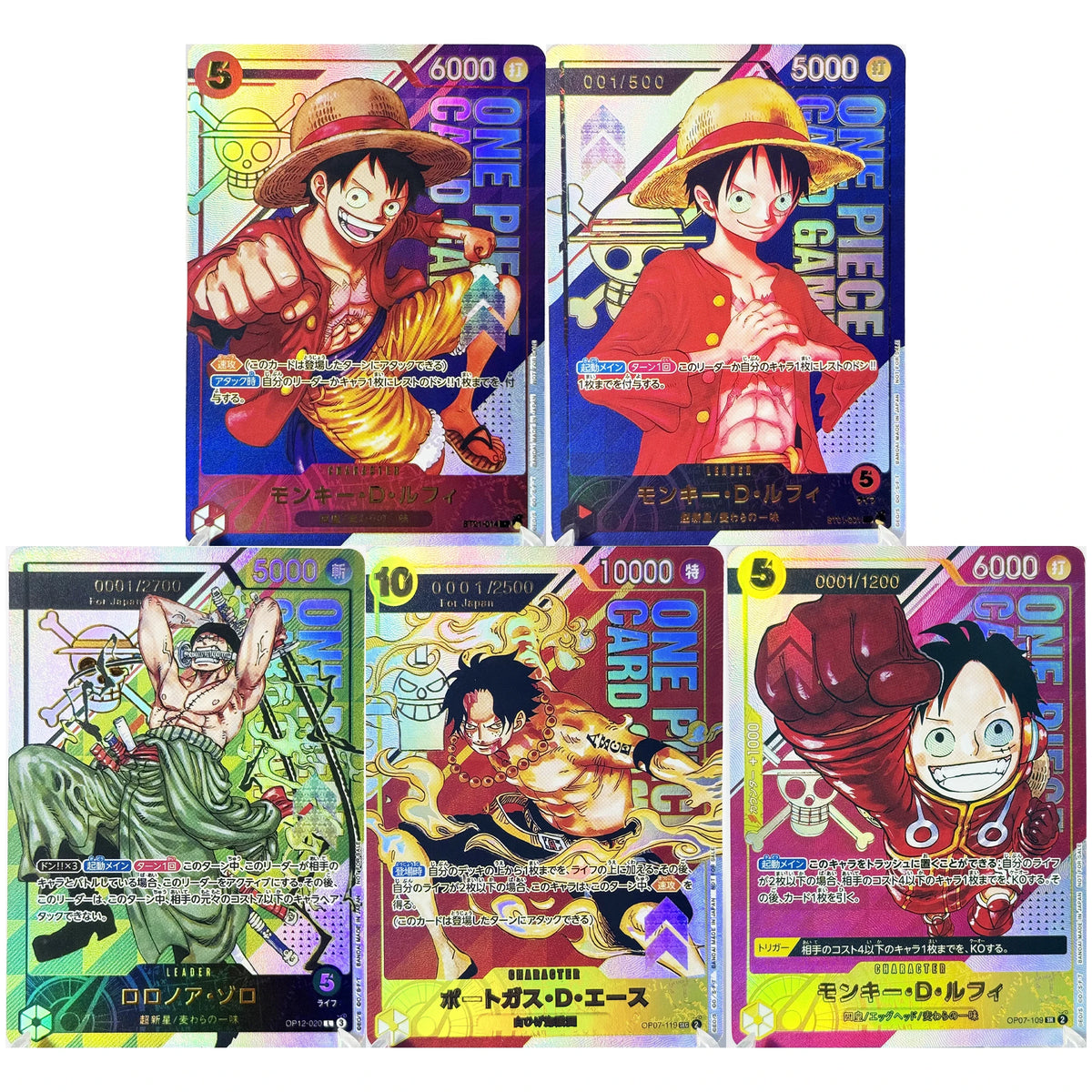 One Piece Roronoa Zoro Card Set