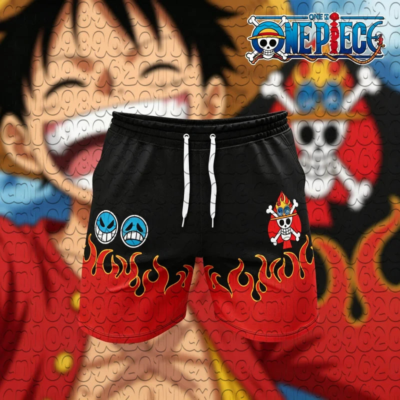 One Piece Thousand Sunny Ship 3D Print Quick Dry Shorts Unisex Summer Breathable Basketball Beach Anime Trend Sports Swim Trunks