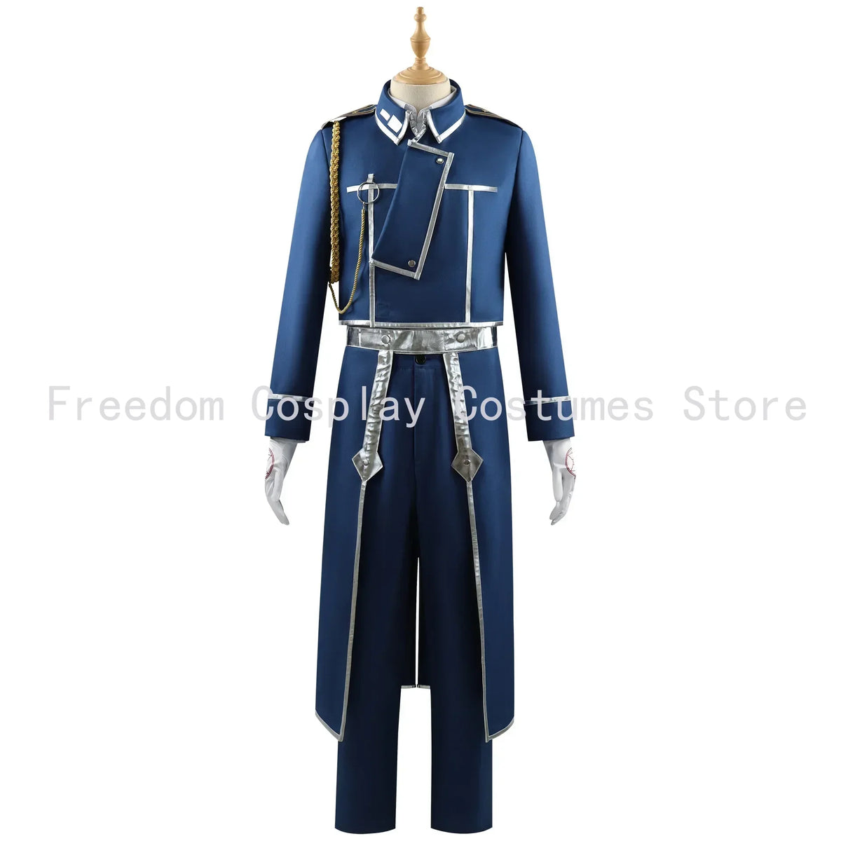 Fullmetal Alchemist Roy Mustang Military Coat – Blue Uniform