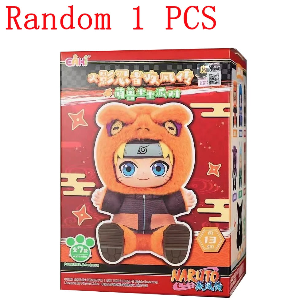 BANDAI Eaki Naruto Uzumaki Naruto Blind Box Shippuden Beast Party Series Jiraiya Plush Doll Anime Characters Are Cute Toys Gifts