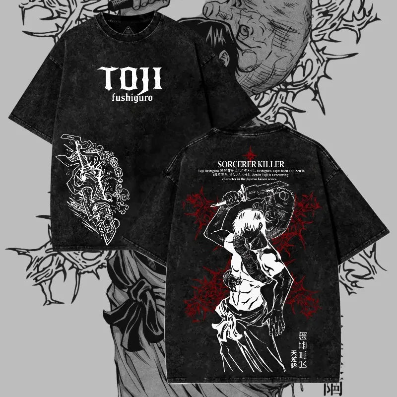 Dark Manga Pattern T-Shirt