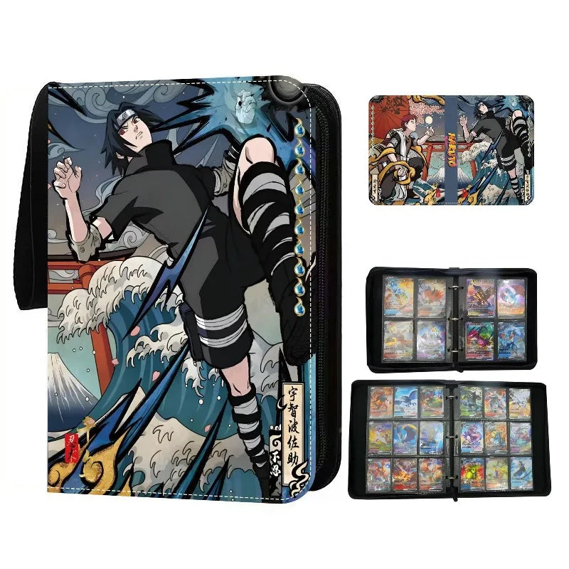 Anime NARUTO 400pcs/900pcs Card Album Book Collection Card Zipper Game Cards Sasuke Sakura Kakashi Binder Holder kids toy Gift