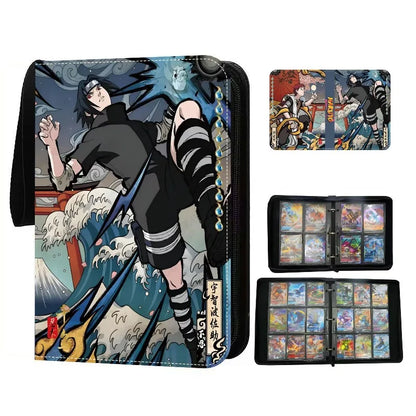 Anime NARUTO 400pcs/900pcs Card Album Book Collection Card Zipper Game Cards Sasuke Sakura Kakashi Binder Holder kids toy Gift