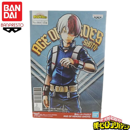 In Stock Original Bandai Banpresto My Hero Academia Todoroki Shoto Anime Characters Model Toy Birthday Present Garage