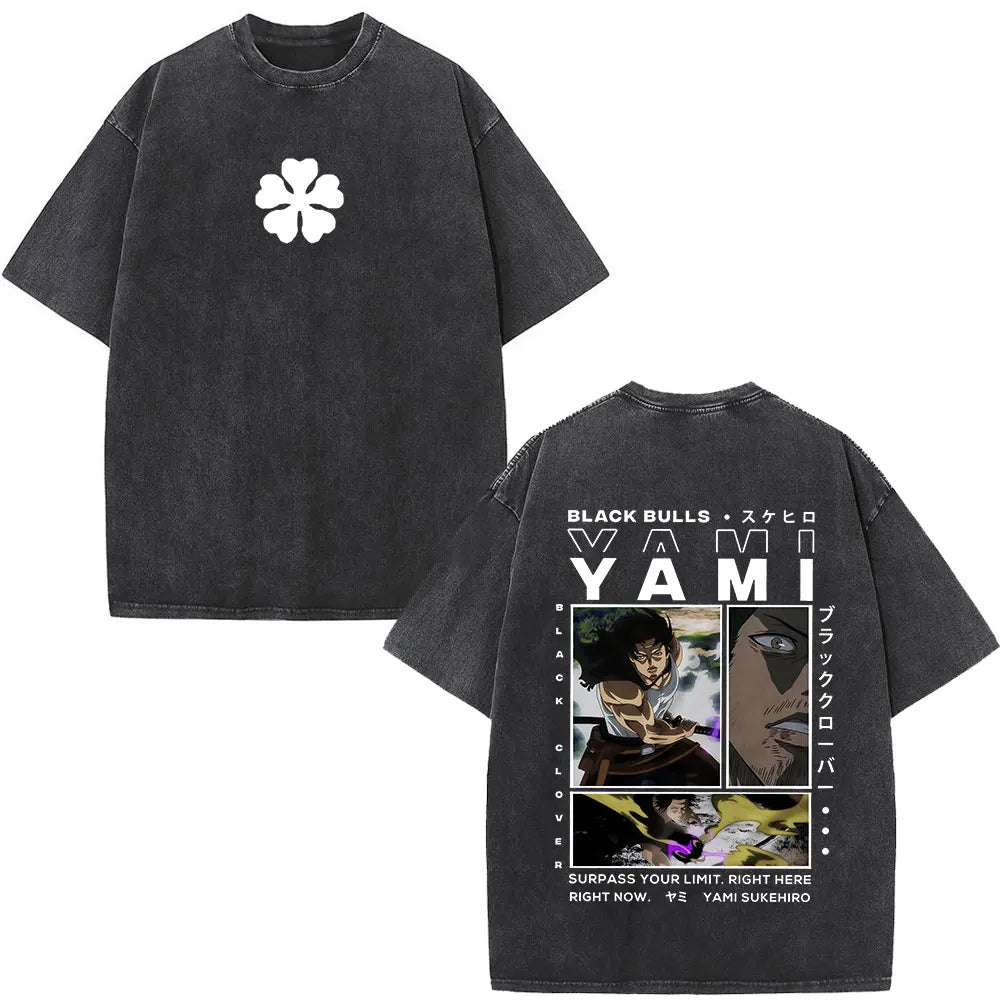 Black Clover Yami Sukehiro Washed T Shirt