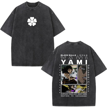 Black Clover Yami Sukehiro Washed T Shirt