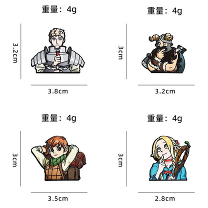 Delicious in Dungeon Character Enamel Pins