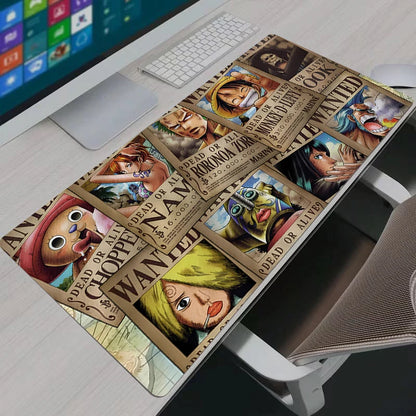Mouse Pad Gamer Large Japan Anime One Piece Keyboard Pad NonSlip Rubber Computer Carpet Desk Mat PC Gamer MousePad Youth Gifts