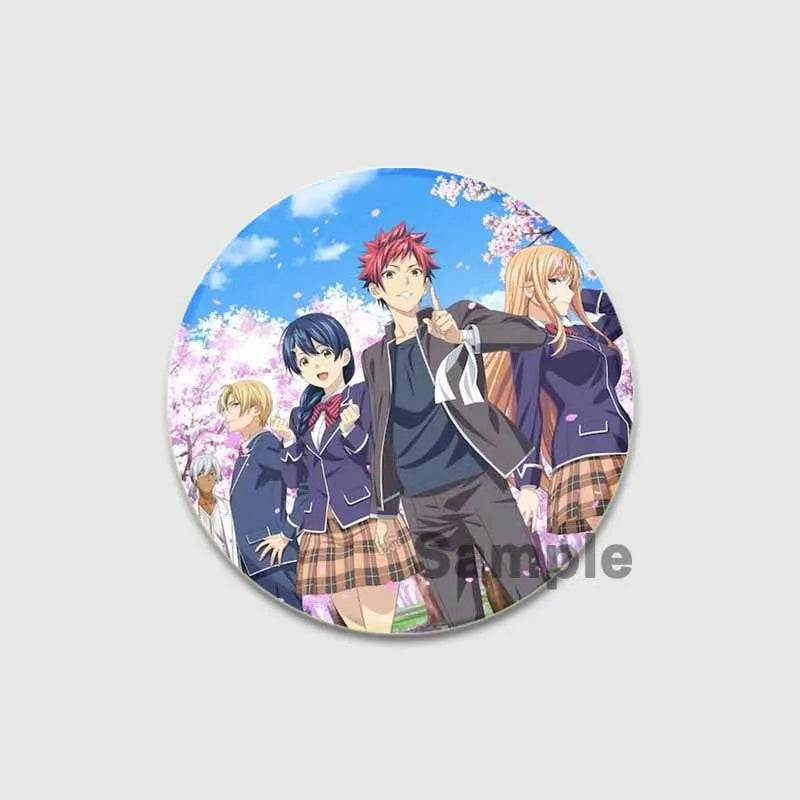 Food Wars Soma Tinplate Pins