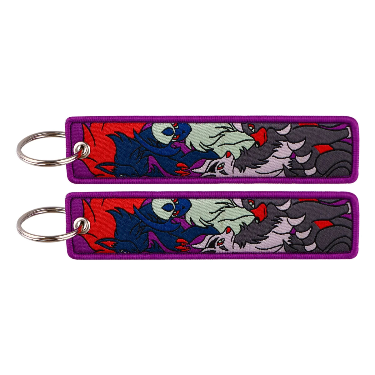 Anime Game Embroidery Keychain