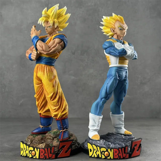 32cm Anime Dragon Ball Z Super Saiyan Son Goku VS Vegeta Relation Ver. GK PVC Action Figure Statue Collection Model Toys Doll