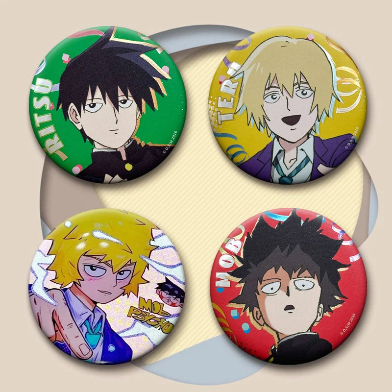 Mob Psycho 100 Shigeo Kageyama Button Pin