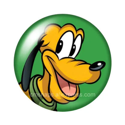 Pluto Goofy Dogs Glass Cabochon
