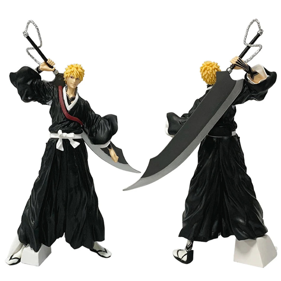 Anime Bleach Kuchiki Byakuya Kurosaki Ichigo Anime Figure Toy Action Figure Toushirou Figurine Statue PVC Model Christmas Gift