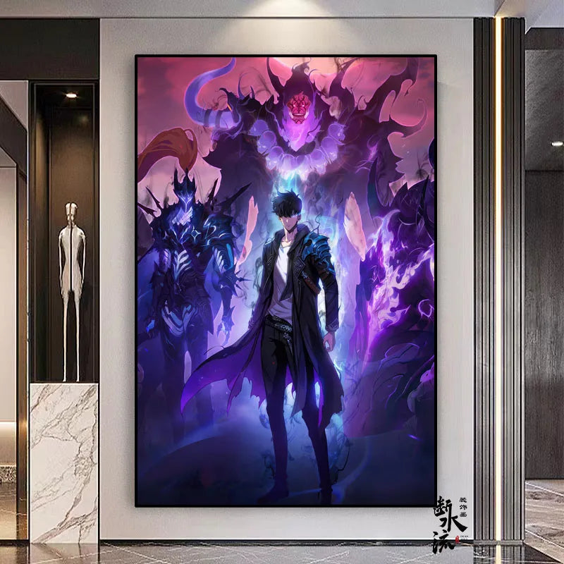 Solo Leveling Frameless Canvas Painting