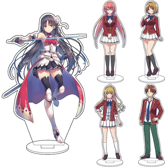 16CM Anime Classroom of the Elite Horikita Suzune Ayanokoji Kiyotaka Kushida Kikyou Cos Acrylic Figure Stand Ornaments Gifts