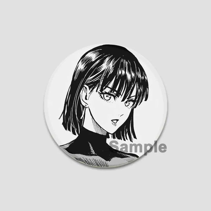 One Punch Man Saitama Button Pins