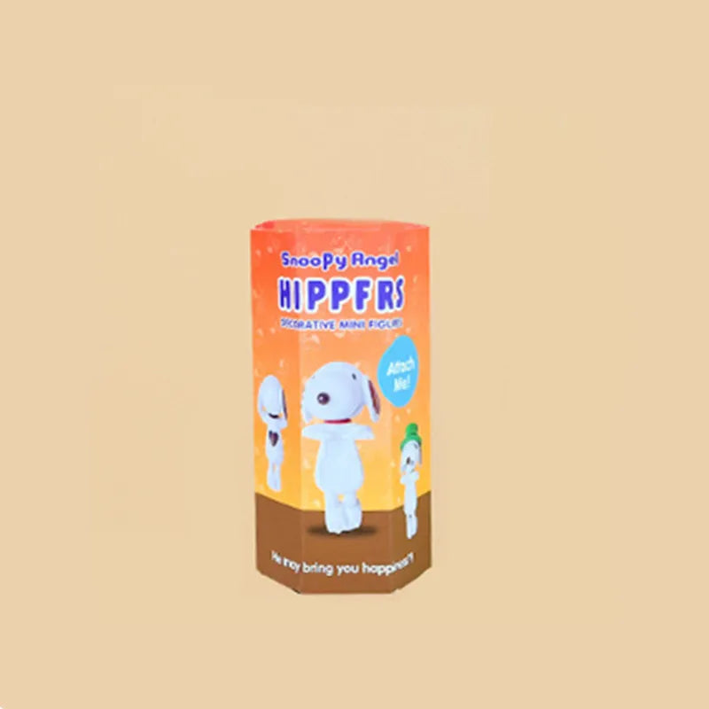New Hipper Angel Snoopy Blind Box Computer Mobile Phone Decoration Ornament Kawaii Mini Figure Anime Model Kid Birthday Gift