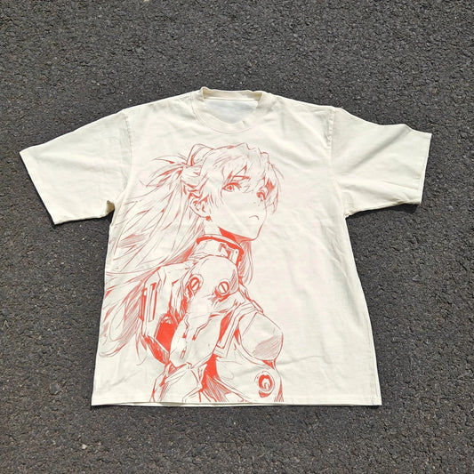 Evangelion Asuka Vintage T-Shirt
