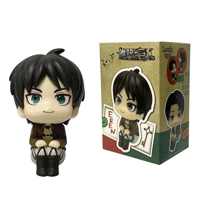1-2pcs Attack on Titan Figure Eren Jaeger & Captain Levi PVC Figure Action Model Collectible Figure Toys Decorative Ornaments