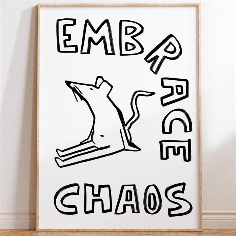 Black and White Humor Poster A Frog Sitting on The Toilet Print Canvas Painting Minimalist Wall Art Picture for Home Decoration
