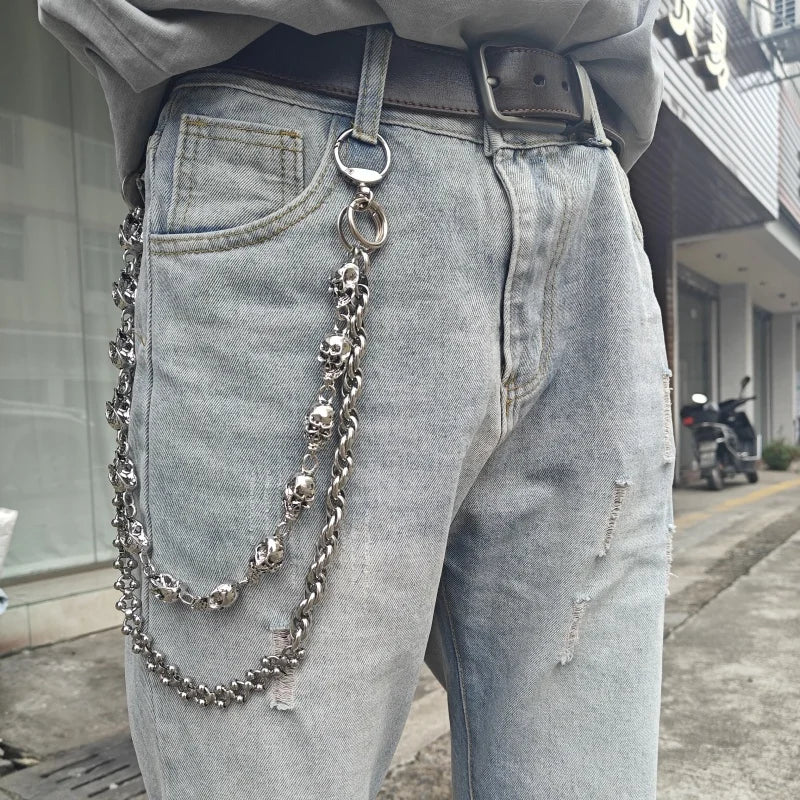 Punk Skull Pants Chain