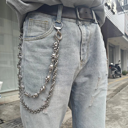 Punk Skull Pants Chain