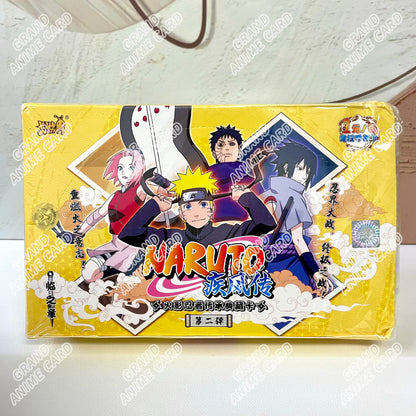 KAYOU Genuine Naruto Cards T2W9 T4W8 Booster Box Anime TCG Rare SE BP CR MR Ninja World Fight Chapter Collection Kids Toy Gift