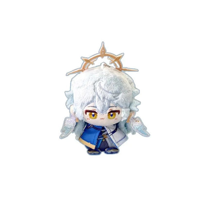 12cm Armin Arlert Plush Dolls Keychain Soft Attack on Titan Pendant Plush Toys Erwin Smith Kids Fans Birthday XMAS Dolls Gift