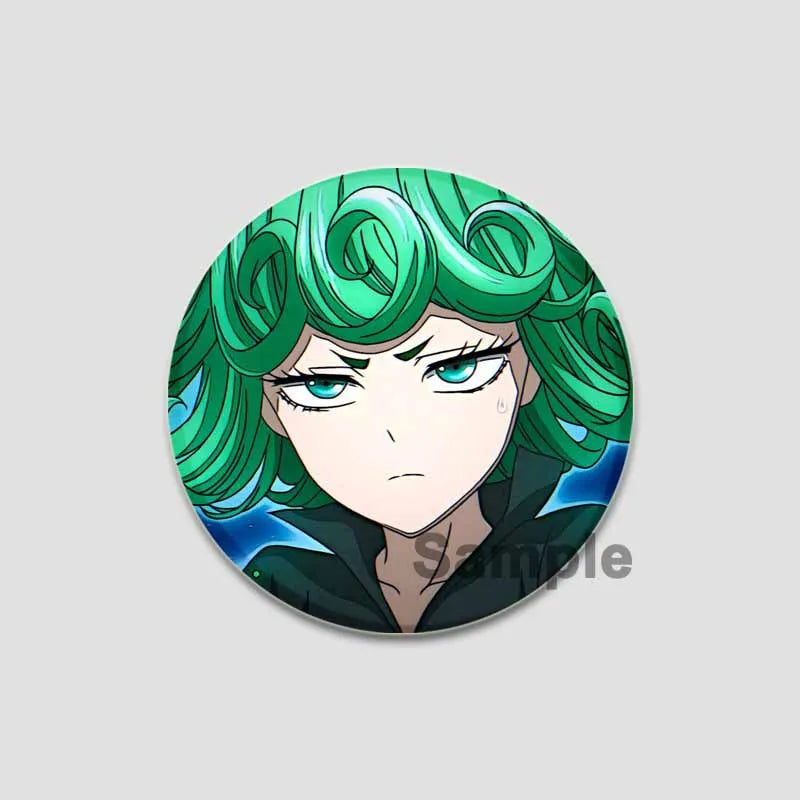 One Punch Man Saitama Button Pins