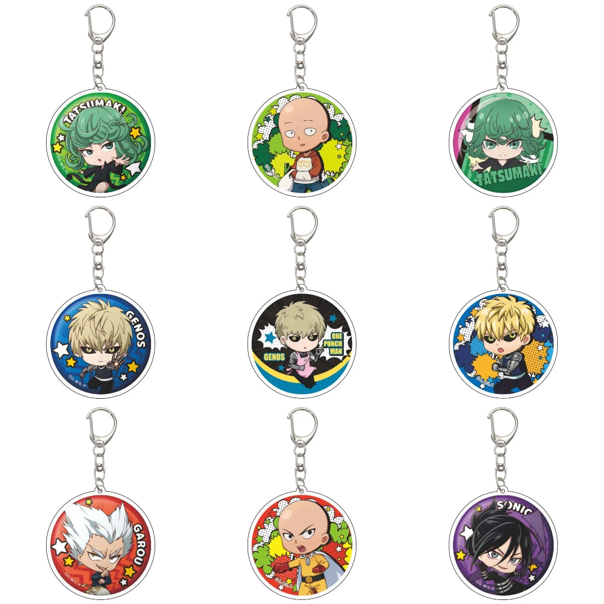 One Punch Man Saitama Keychain