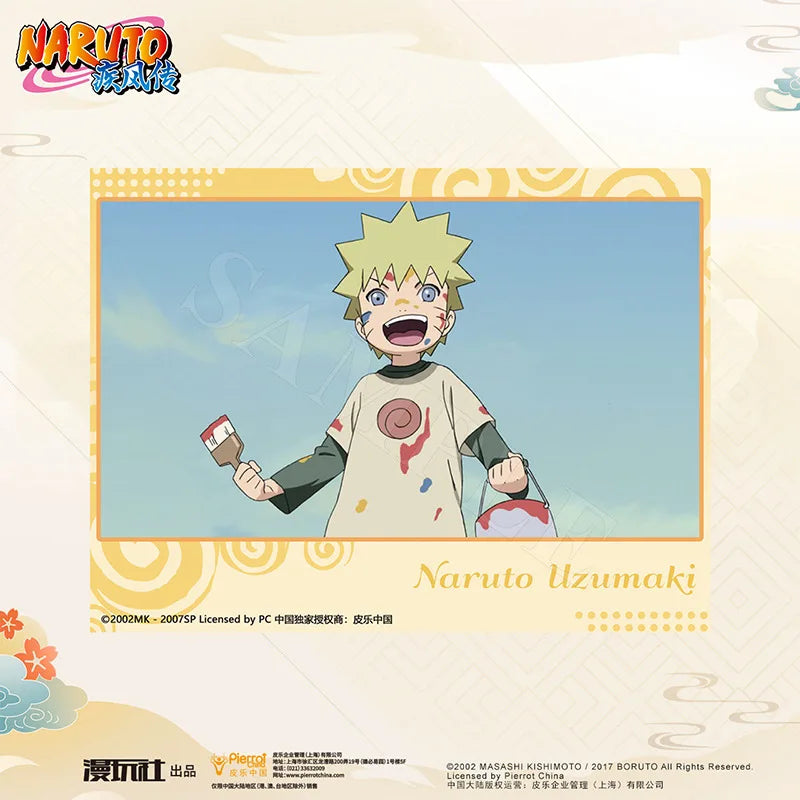 Brdwn Naruto Uchiha Sasuke Hyuga Hinata Haruno Sakura China Official Authorization Cosplay Childhood Series Photographic Paper