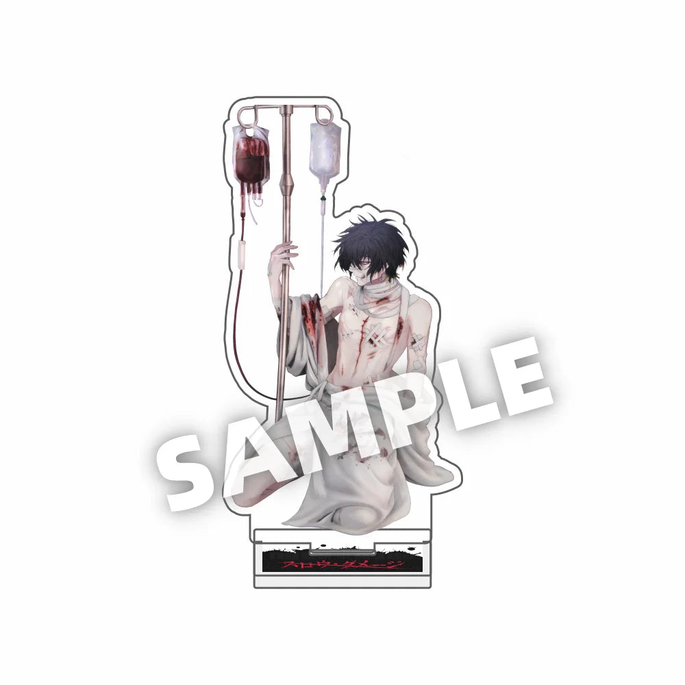 Anime Slow Damage cute 15CM acrylic keychains Model Figure figurine