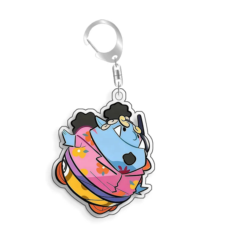 For Dragon Ball Usopp Nico Robin Tony Tony Chopper Nami Monkey D.Luffy Acrylic selfmade Cartoon Anime Keychain Pendant Toy gift