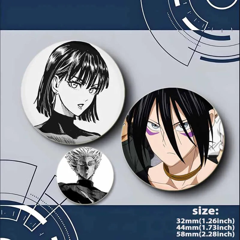 One Punch Man Saitama Button Pins